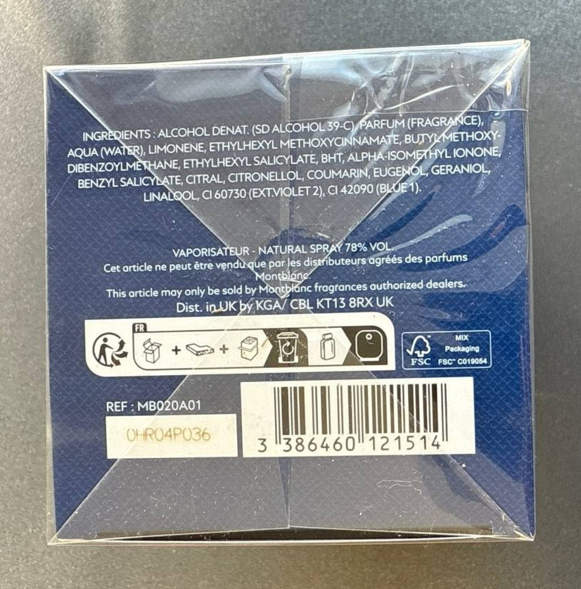 MONT BLANC EXPLORER ULTRA BLUE Eau de Parfum Spray 100ml *GENUINE* NEW