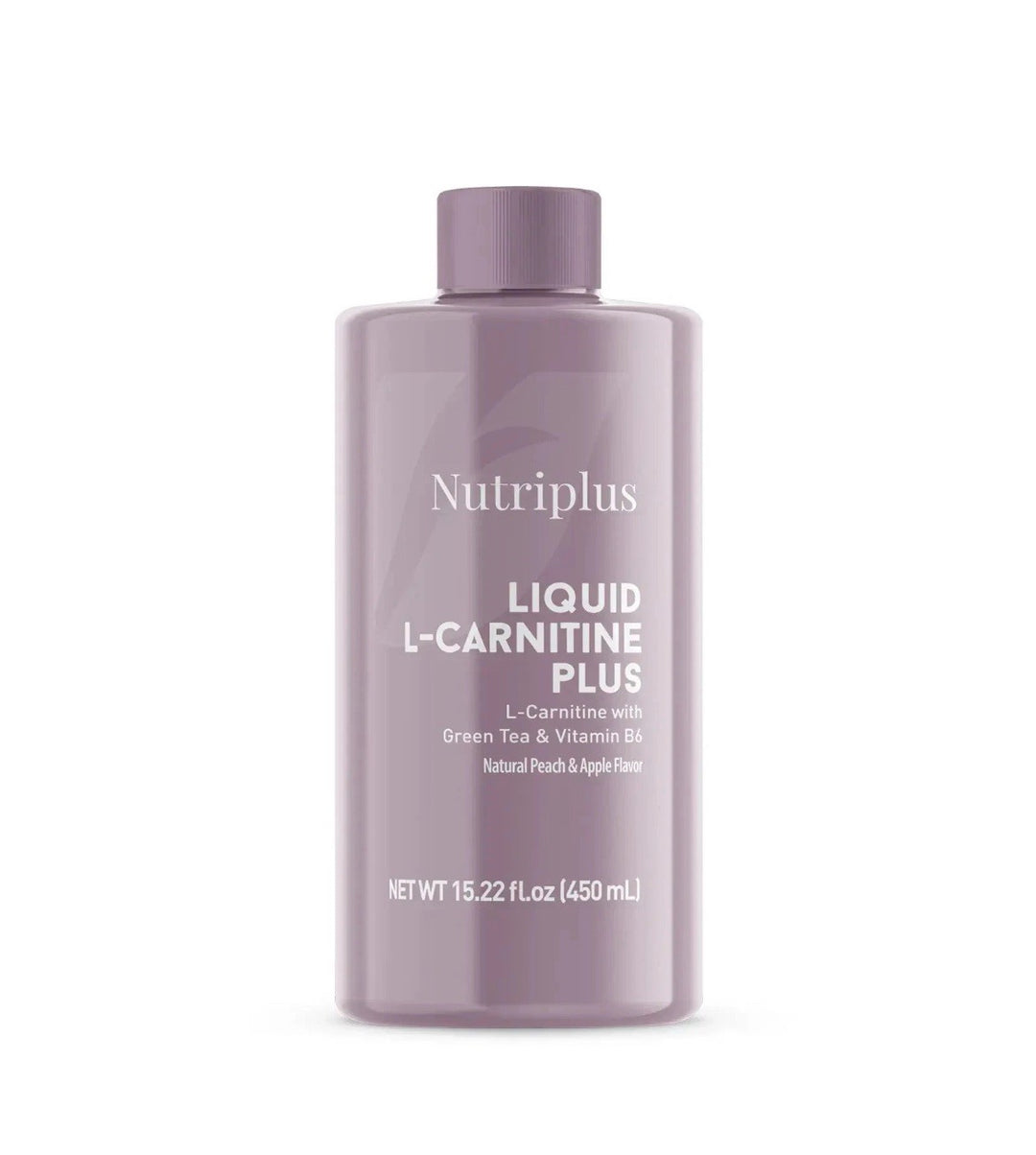 Nutriplus L-Carnitine Apple & Peach 450ml Gluten Free Lactose Free Green Tea