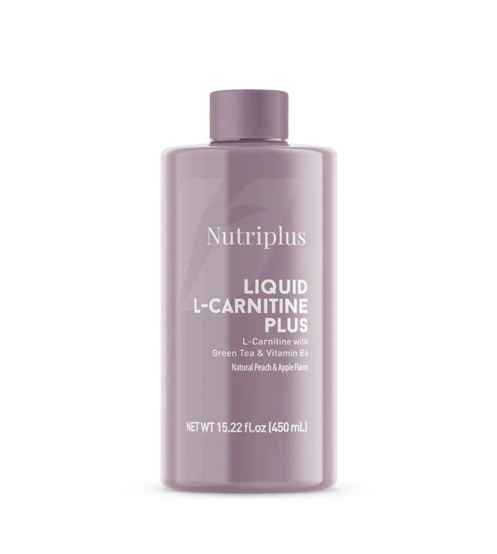 Nutriplus L-Carnitine Apple & Peach 450ml Gluten Free Lactose Free Green Tea