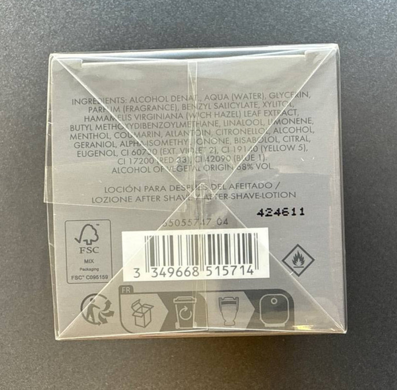 PACO RABANNE INVICTUS After Shave 100ml For Men *GENUINE* NEW